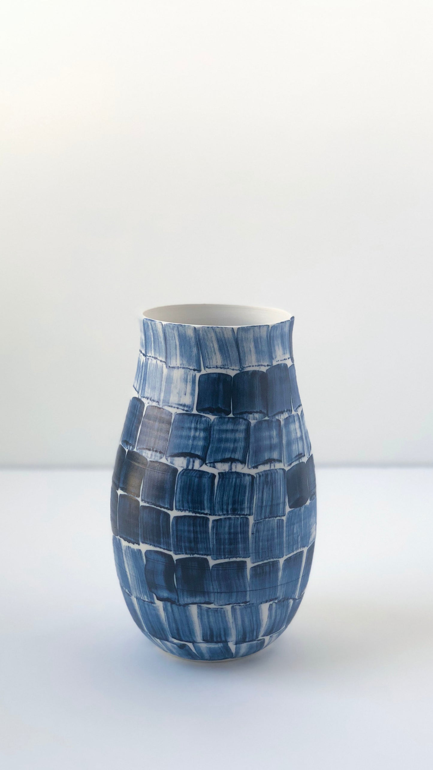 Cobalt Brush Rep Vase