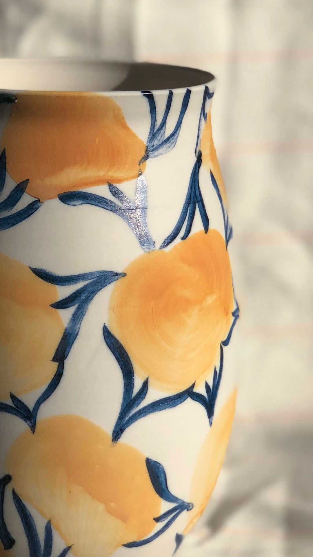 Golden/Yellow Cotton Vase