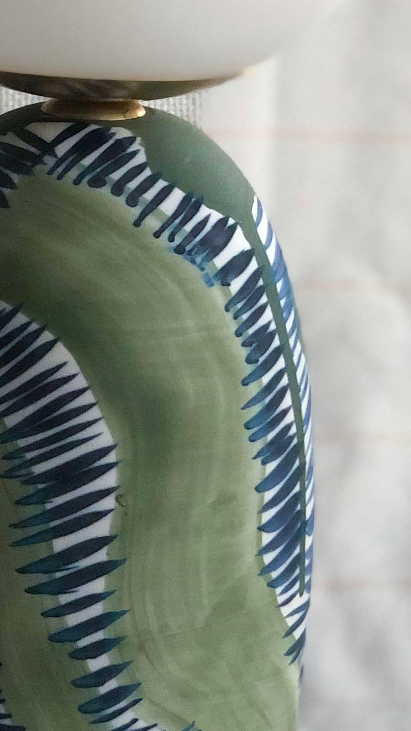 Green/Blue Table Lamp
