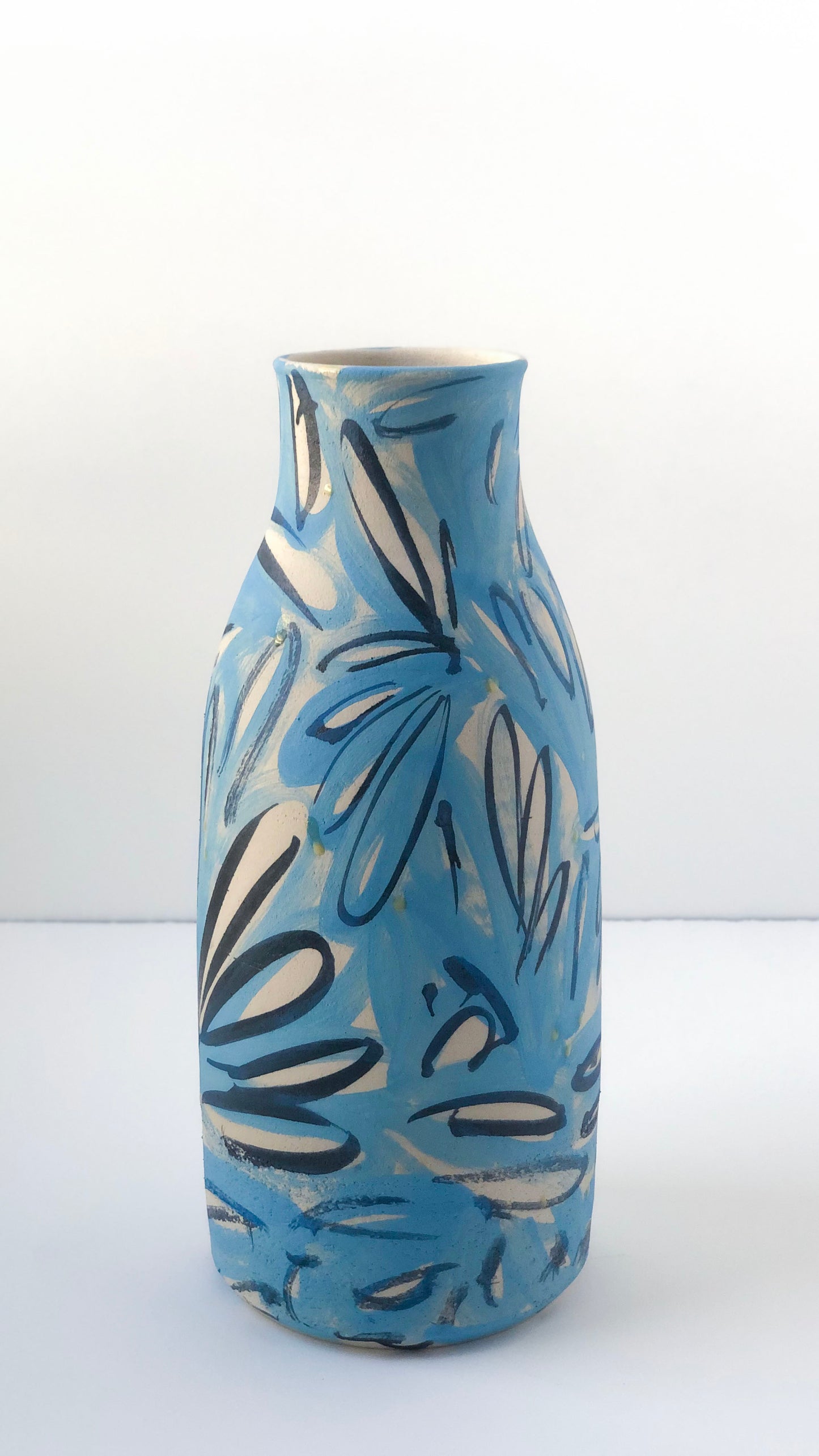 Stoneware Flora Tall Vase