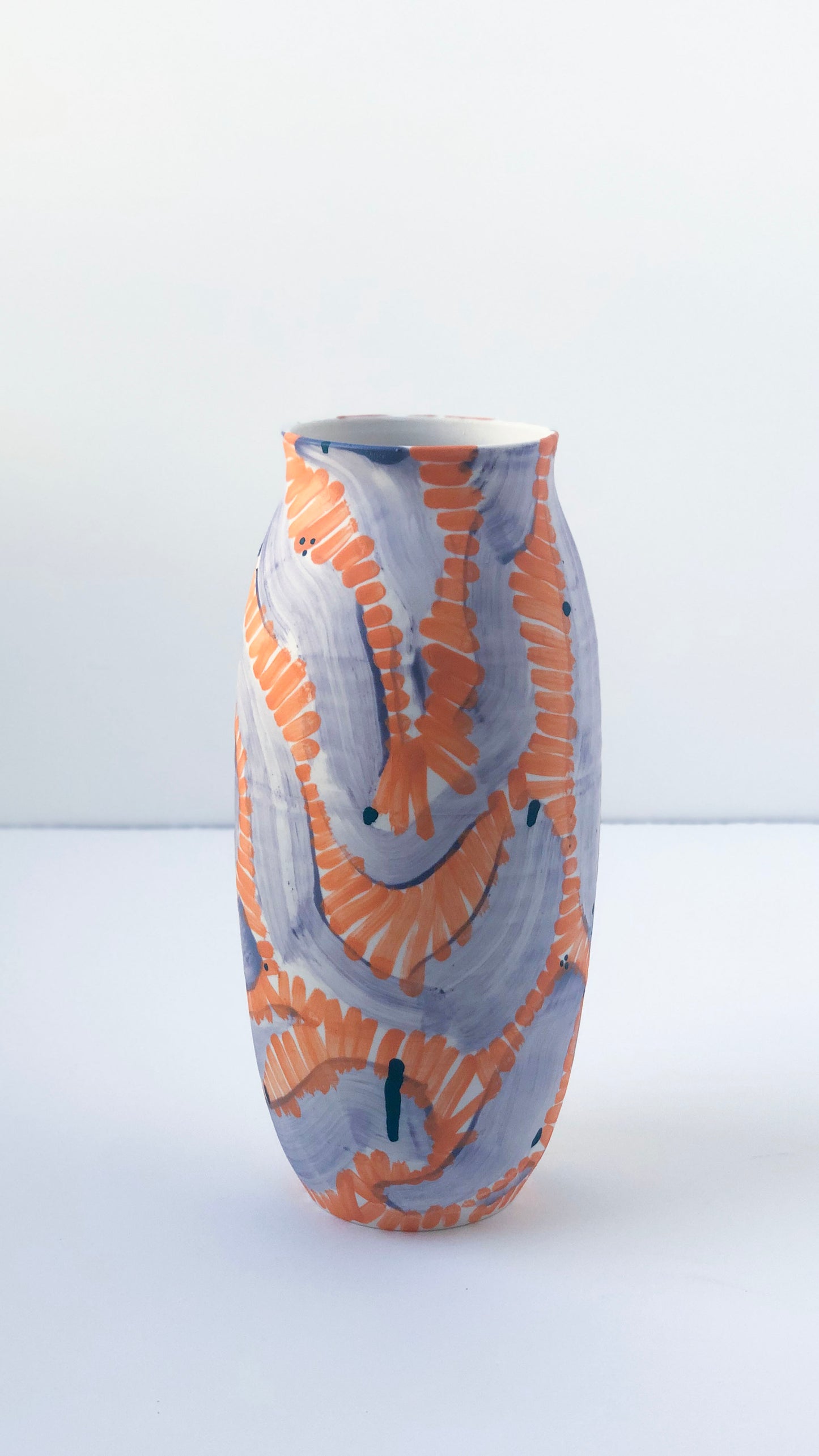 Plum Orange Vase #1