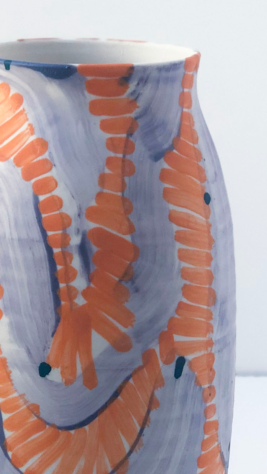 Plum Orange Vase #1