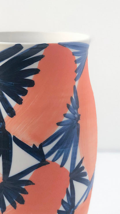 Coral Cobalt AM Vase