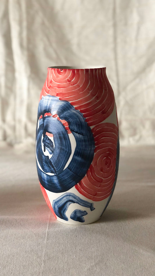 Red Circle Vase