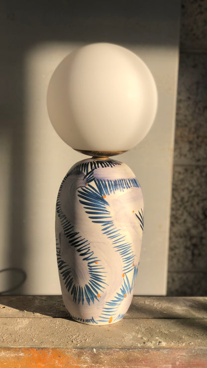Plum Blue Small Lamp