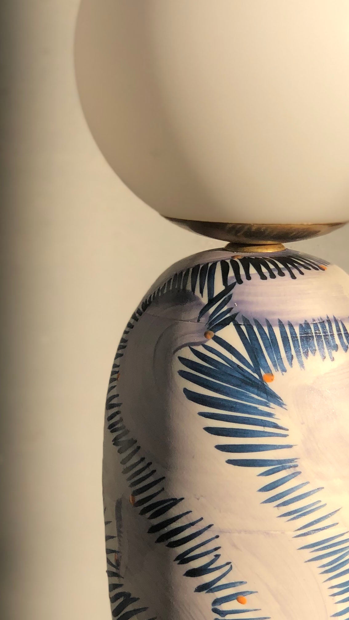 Plum Blue Small Lamp